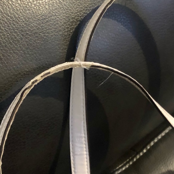 Coach Signature Stripe Khaki Fabric with Leather Trim Tote - Picture 4 of 11